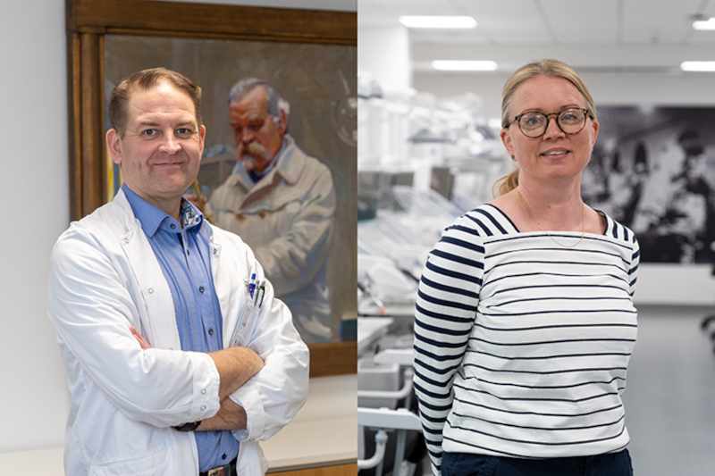 University lecturer and vice head of the dental undergraduate programme at the university Dr Antti Kämppi (left) and associate professor and head of the dental undergraduate programme Dr Jaana Rautava. (Image: Planmeca)